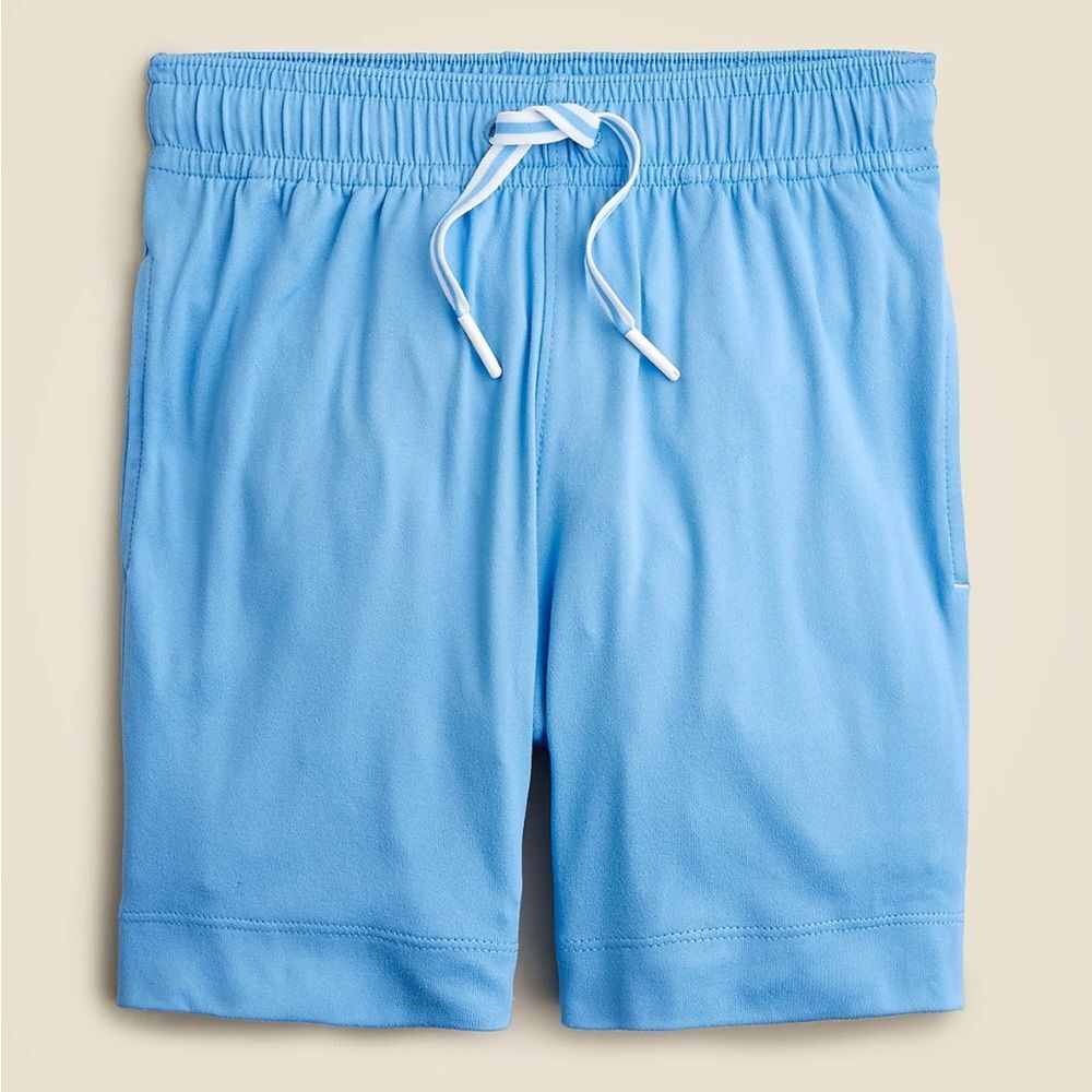 J.Crew Cuts Active Knit Tech Casual Summer Swim Boys Shorts Icy Blue 12